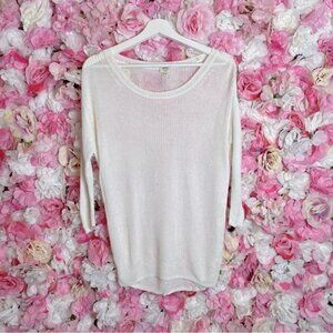 Wilfred Mesh Linen Blend Top Sz XS